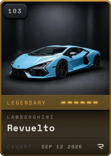 Legendary Lamborghini Revuelto card, #103