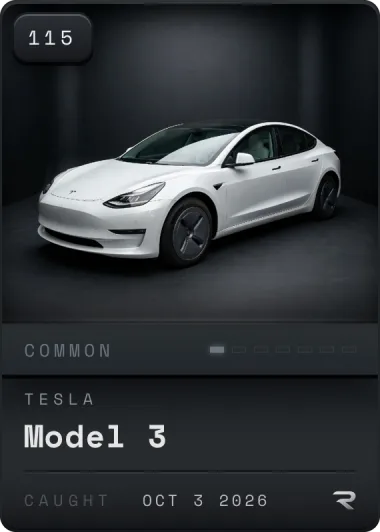 Common Tesla Model 3 card, #115