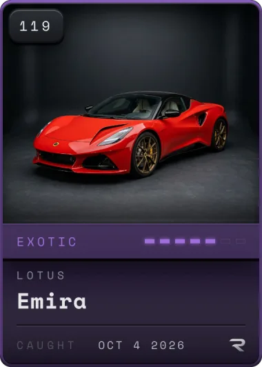 Exotic Lotus Emira card, #119