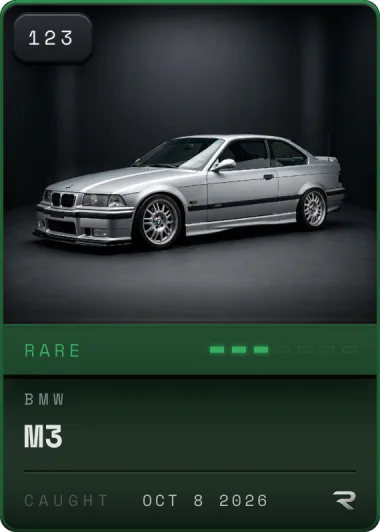 Rare BMW M3 card, #123