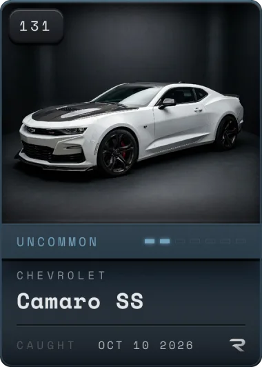 Uncommon Chevrolet Camaro card, #131