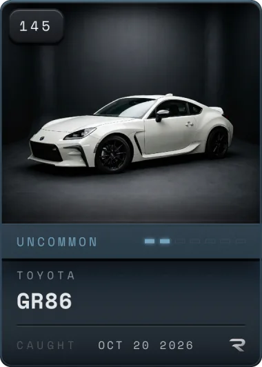 Uncommon Toyota GR86 card, #145